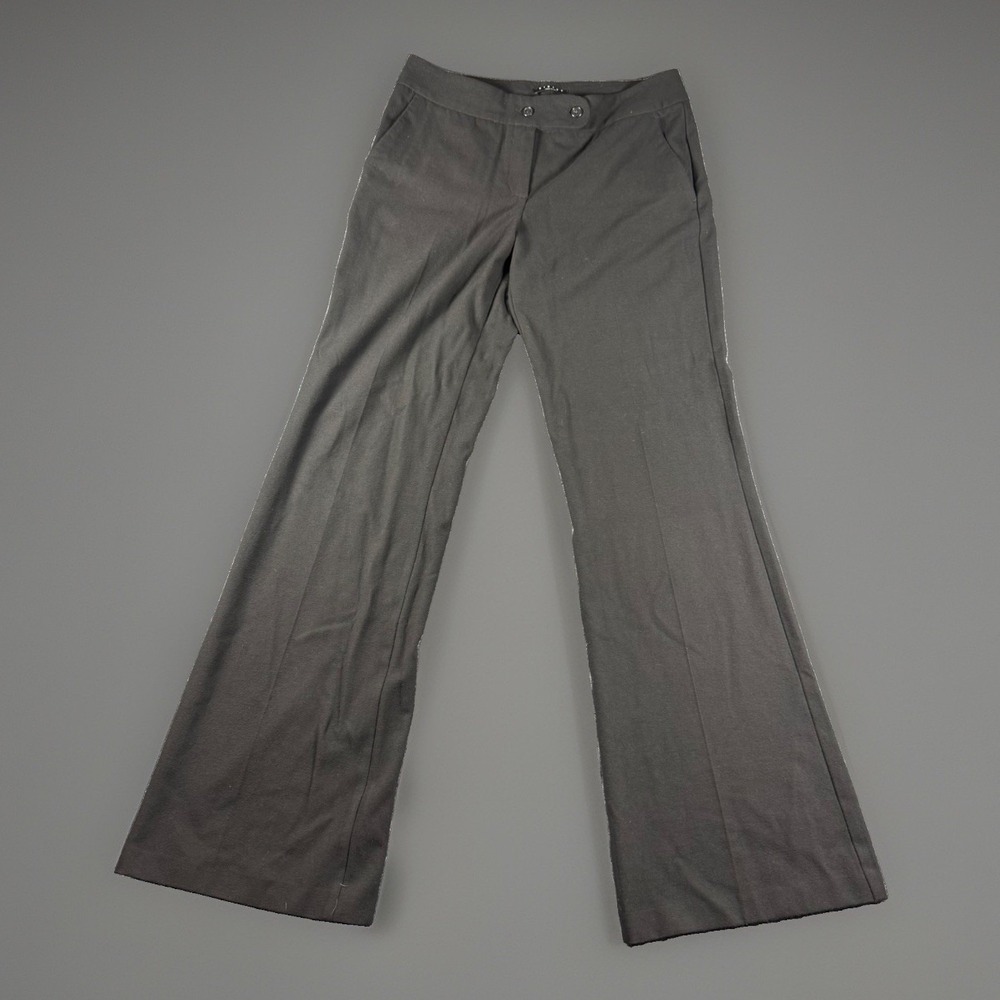 Sisley Italy Womens Wide Leg Dress Pants Black High Rise Pleated IT 44 US 8/10